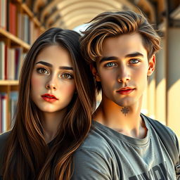 A realistic portrayal of a romantic duo of adolescent college students