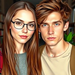 A realistic portrayal of a romantic duo of adolescent college students