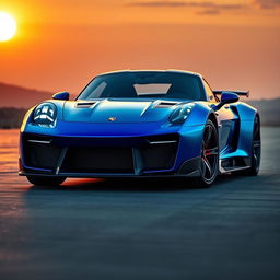 A stunning and innovative Porsche car named 'Paonanda', featuring a bold and impactful design that stands out from the typical Porsche models