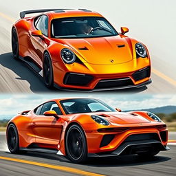 A new Porsche car named 'Paonanda', featuring a unique and impactful design that exudes power and speed