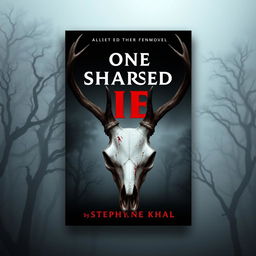 A striking book cover design for the novel 'One Shared Lie' by Stephanie Khal