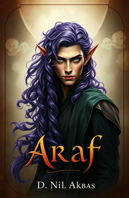 A captivating book cover design for the novel 'Araf'