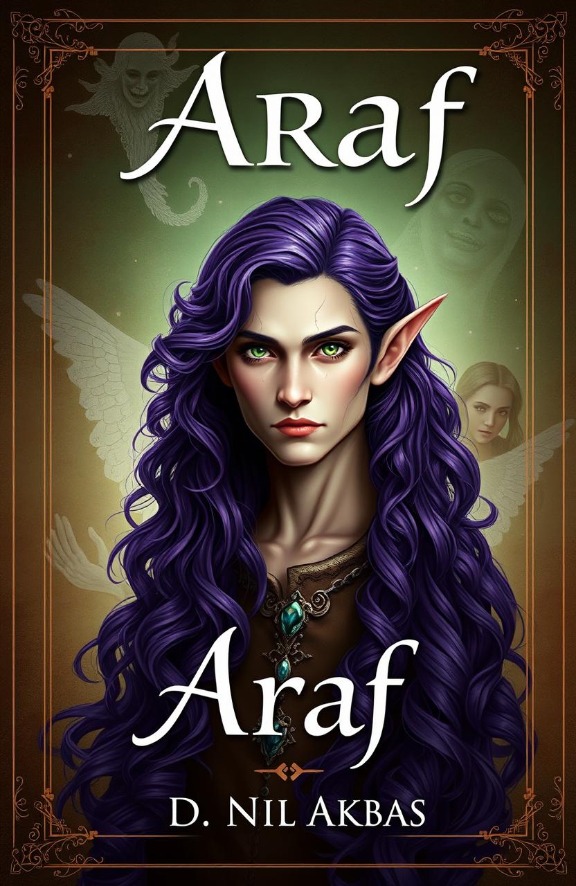 A captivating book cover design for the novel 'Araf'