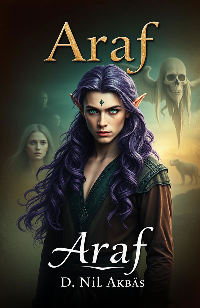 A captivating book cover design for the novel 'Araf'