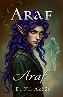 A captivating book cover design for the novel 'Araf'