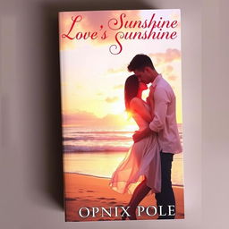A mesmerizing book cover for a romantic novel titled "Love's Sunshine" by Phoenix Pole