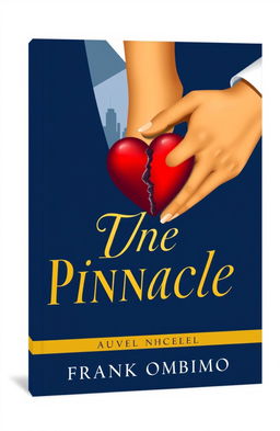 A book cover design for a novel titled 'The Pinnacle', featuring a blend of political themes, love, and betrayal