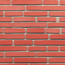 Generate an image of a detailed, realistic red brick (batu bata) against a neutral background.