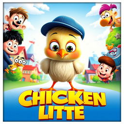 A vibrant and colorful movie poster for the animated film 'Chicken Little'
