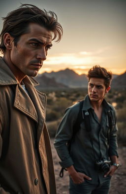 A gripping narrative of a male detective and a male journalist who develop a deep romantic connection as they unravel a complex crime involving Mexican immigrants in Arizona
