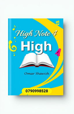 A book cover design for a title 'High Note 4' featuring the subject of English