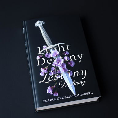 A striking book cover featuring a dramatic black background