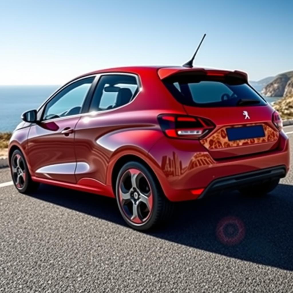 A stunning 2024 Peugeot 205 GTI, showcasing its iconic sporty design and vibrant color options