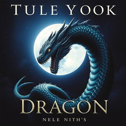 A dark-themed book cover illustration that features a striking full moon casting a bright, silvery light across an ominous night sky filled with distant stars