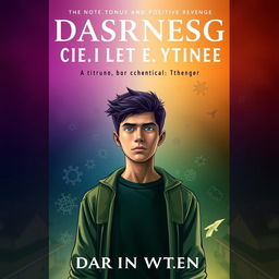 A vertical novel cover featuring a gradient of dark to light colors symbolizing the transition from darkness (oppression) to light (hope and positive revenge)