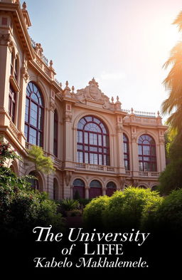 A stunning architectural view of a magnificent building representing 'The University of Life'