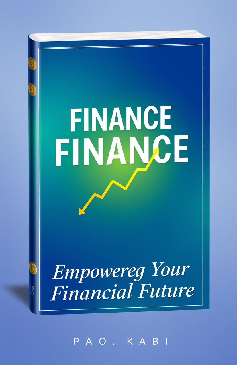 A visually striking book cover for a finance-themed book, featuring a sleek and modern design