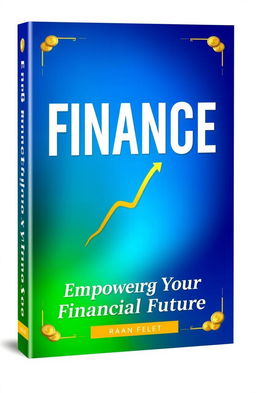 A visually striking book cover for a finance-themed book, featuring a sleek and modern design
