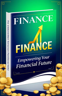 A visually striking book cover for a finance-themed book, featuring a sleek and modern design