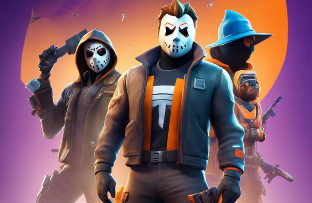 A 32k HD digital art image featuring Michael Myers in Fortnite style