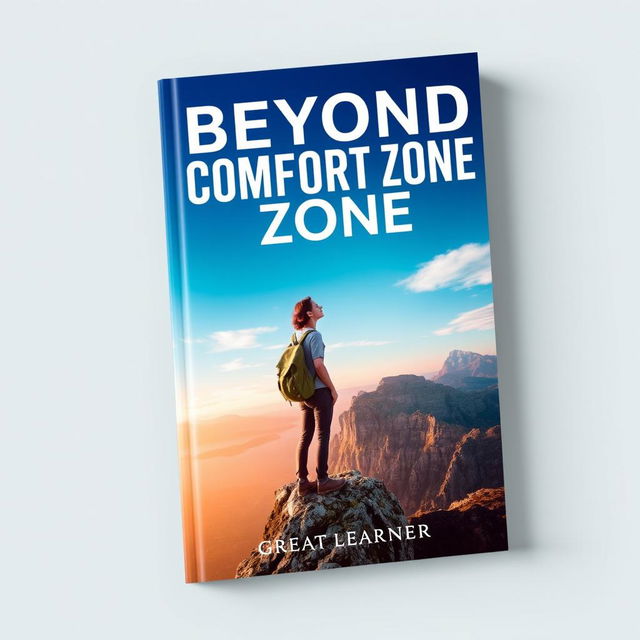 A visually striking book cover for the title 'Beyond the Comfort Zone' by Great Learner