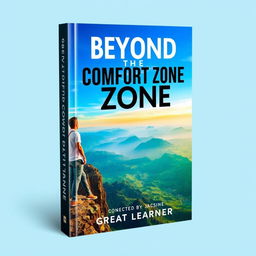 A visually striking book cover for the title 'Beyond the Comfort Zone' by Great Learner