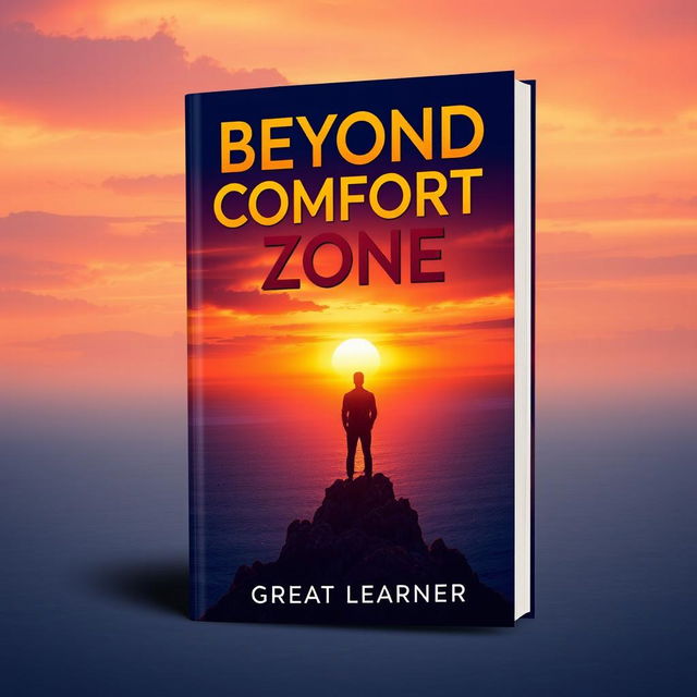 A captivating book cover for the title 'Beyond the Comfort Zone' by Great Learner