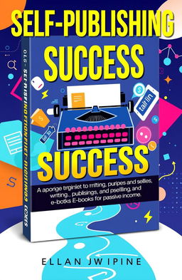 A visually appealing book cover design for 'Self-Publishing Success: A Beginner’s Guide to Writing, Publishing, and Selling E-Books for Passive Income'