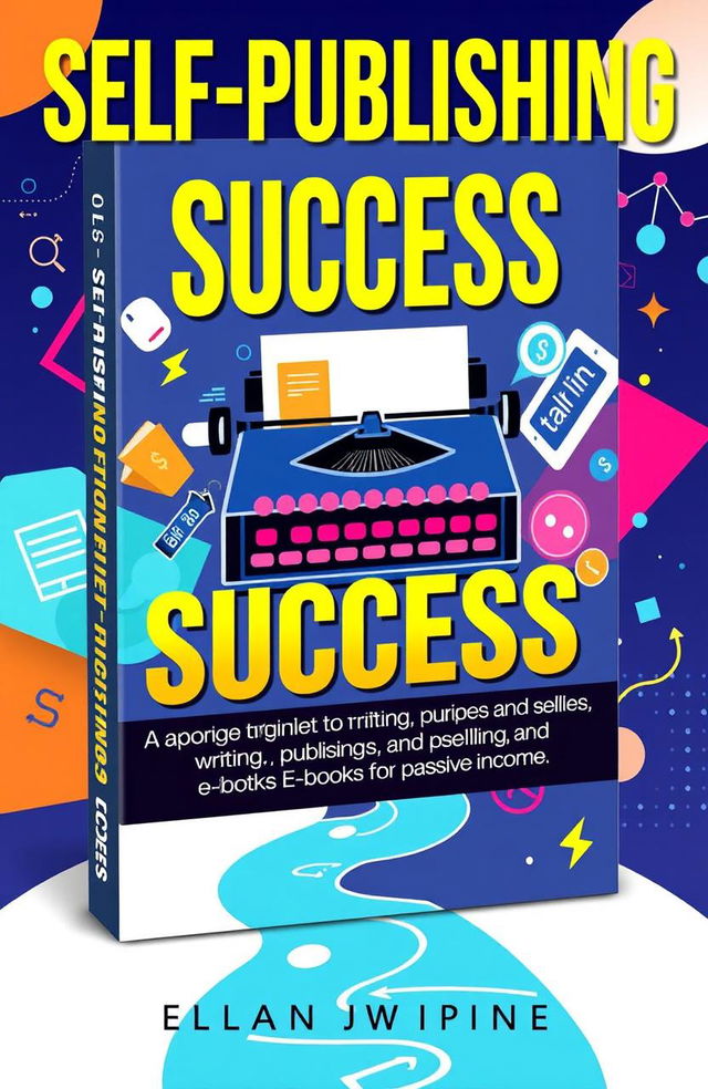 A visually appealing book cover design for 'Self-Publishing Success: A Beginner’s Guide to Writing, Publishing, and Selling E-Books for Passive Income'