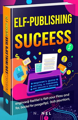 A visually appealing book cover design for 'Self-Publishing Success: A Beginner’s Guide to Writing, Publishing, and Selling E-Books for Passive Income'