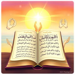 An educational illustration depicting the fundamentals of Tawheed (the concept of monotheism in Islam)