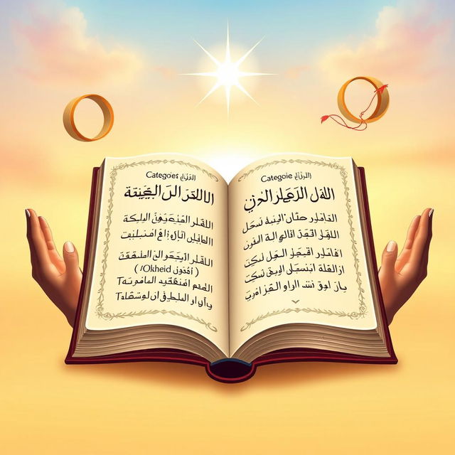 An educational illustration depicting the fundamentals of Tawheed (the concept of monotheism in Islam)