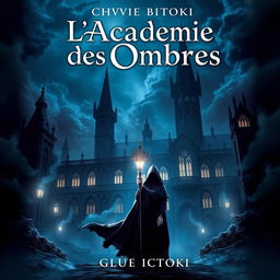 A fantasy novel cover for Chyvie BITOKI's 'L'Académie des Ombres'