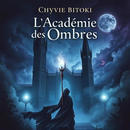 A fantasy novel cover for Chyvie BITOKI's 'L'Académie des Ombres'