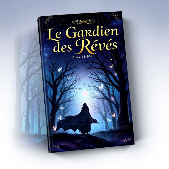 A captivating fantasy book cover for "Le Gardien des Rêves" by Chyvie BITOKI