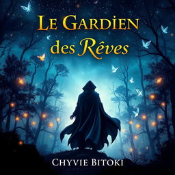 A captivating fantasy book cover for "Le Gardien des Rêves" by Chyvie BITOKI