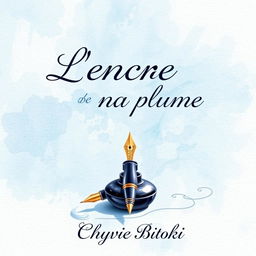 Cover design for a collection of poems by Chyvie Bitoki titled 'L'encre de ma plume'