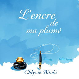 Cover design for a collection of poems by Chyvie Bitoki titled 'L'encre de ma plume'