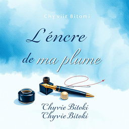 Cover design for a collection of poems by Chyvie Bitoki titled 'L'encre de ma plume'