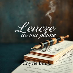 Cover design for a collection of poems by Chyvie Bitoki titled 'L'encre de ma plume'