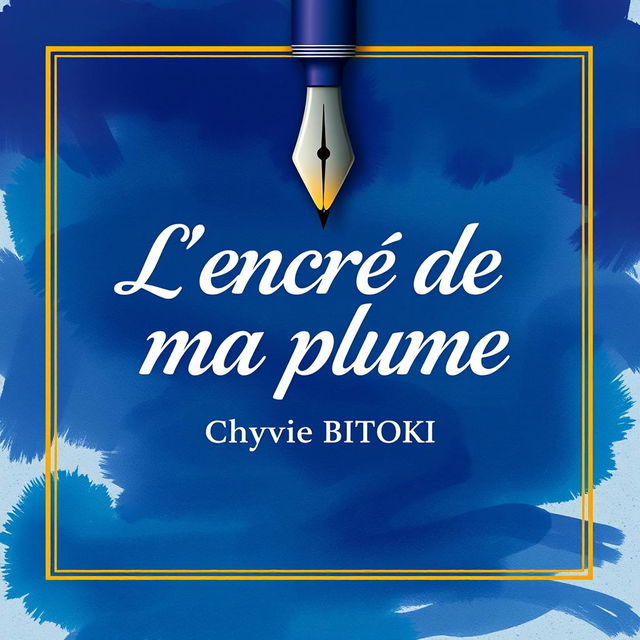 Cover design for a collection titled 'L'encre de ma plume' by Chyvie BITOKI