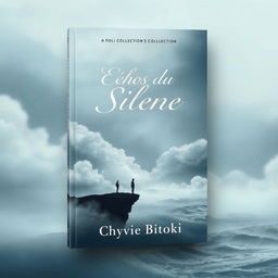 A captivating book cover design for a collection titled 'Échos du Silence' by Chyvie Bitoki