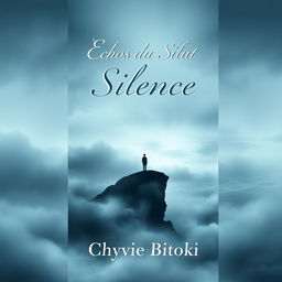 A captivating book cover design for a collection titled 'Échos du Silence' by Chyvie Bitoki
