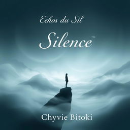 A captivating book cover design for a collection titled 'Échos du Silence' by Chyvie Bitoki