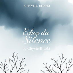 A book cover design for a collection titled "Échos du Silence" by Chyvie Bitoki