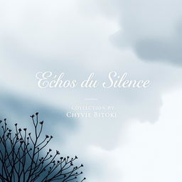 A book cover design for a collection titled "Échos du Silence" by Chyvie Bitoki