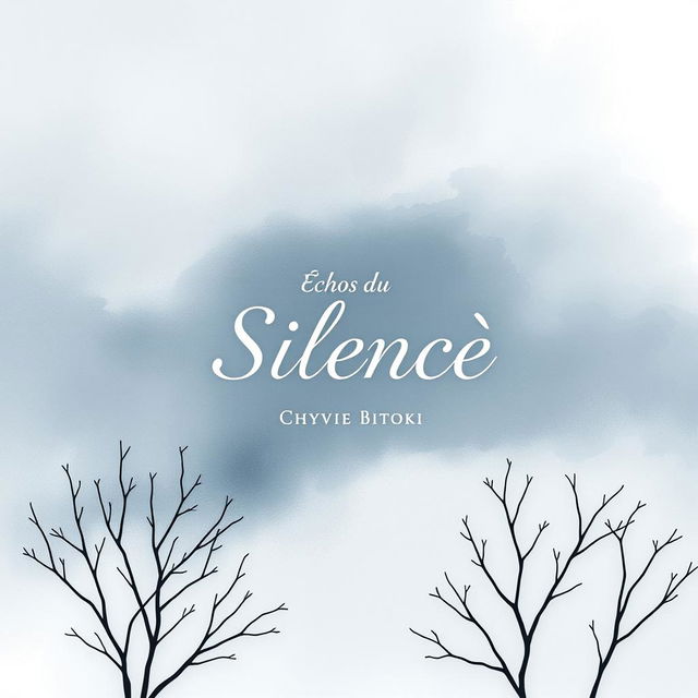 A book cover design for a collection titled "Échos du Silence" by Chyvie Bitoki