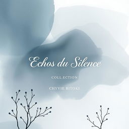 A book cover design for a collection titled "Échos du Silence" by Chyvie Bitoki