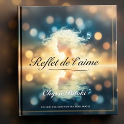 A captivating book cover for a collection of songs by Chyvie Bitoki titled 'Reflet de l'âme'