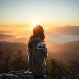 An evocative image depicting one-sided love intertwined with adventure in the Smoky Mountains